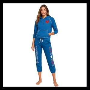 Vintage PINK Blue Rainbow Mega Bling Glitter Matching Set Size Extra Small